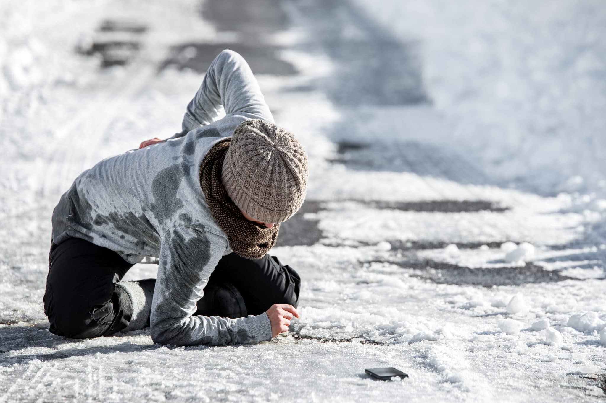 Can I File a Lawsuit if I Slip and Fall on Ice?