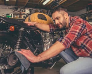 preparing a motorcycle for a long ride